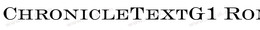 ChronicleTextG1 Roma字体转换